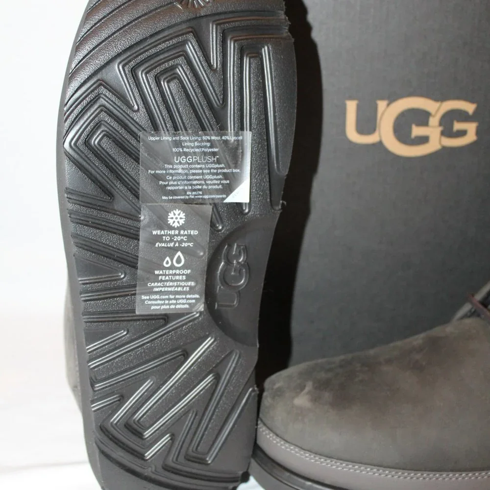 NIB UGG‎ MEN'S SUEDE SHEARLING LINED WATERPROOF NEUMEL CHUKKA ANKLE WINTER BOOTS
